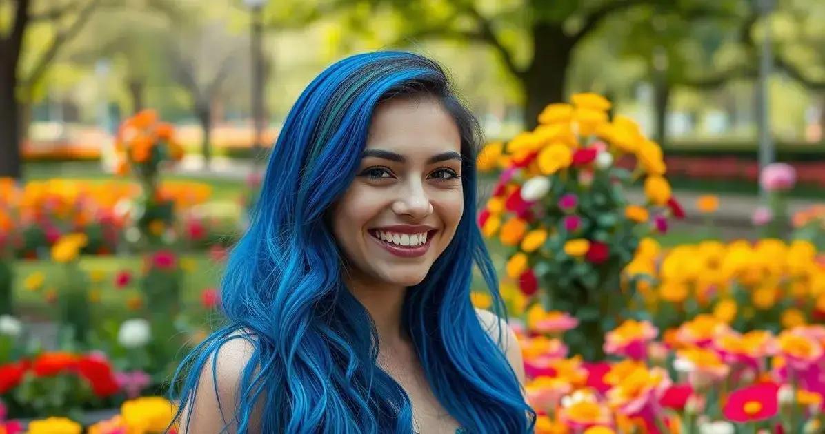 A história de Maria e seu cabelo colorido